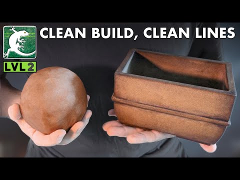 Видео: Простой горшок из пластов для начинающих – Пошаговое руководство (Novice to Master #2)