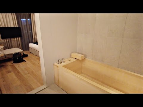 Видео: Как в онсэн-риокане.🛁😴 Проживание в отеле с ванной хиноки в Цукидзи