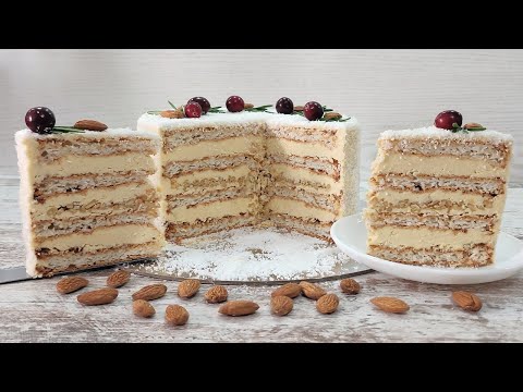 Видео: знаменитый НЕРЕАЛЬНО ВКУСНЫЙ торт "РАФАЭЛЛО" без муки и глютена! Кокосовый торт