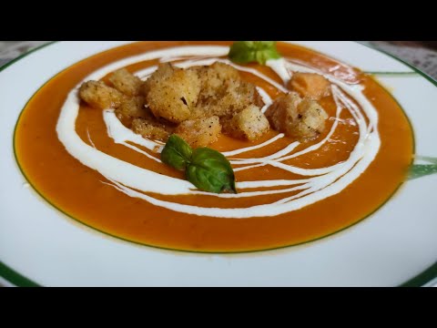 Видео: Вкуснейший суп-пюре из тыквы 👍❣️----- ''А МНЕ НРАВИТСЯ КУШАТЬ ТАК''