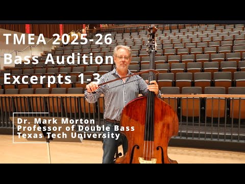 Видео: Отрывки для прослушивания струнных басов TMEA 2025-26