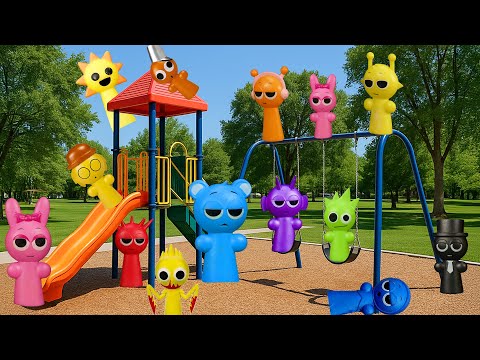 Видео: Лови Спрунки в парке — они повсюду! 👀