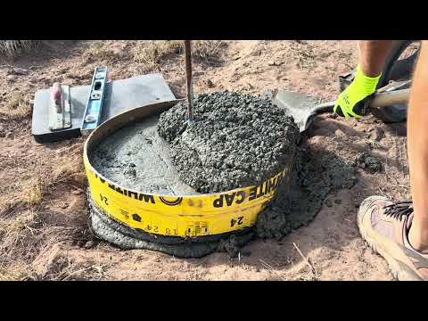 Видео: Бетонный фундамент для внесетевого контейнера для морских перевозок