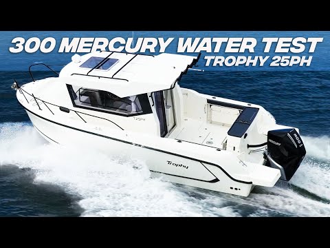 Видео: Mercury V8 300 л.с. Performance I Trophy 25 Pilot House