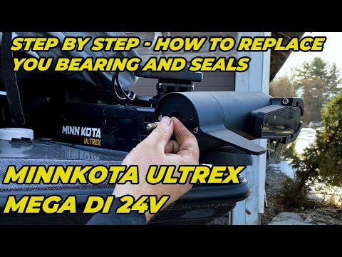 Видео: Ремонт уплотнений и замена подшипников MINNKOTA ULTREX — пошаговые инструкции