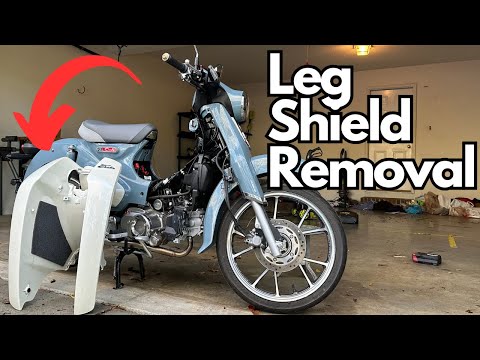 Видео: Honda Super Cub C125 — Как снять защиту для ног