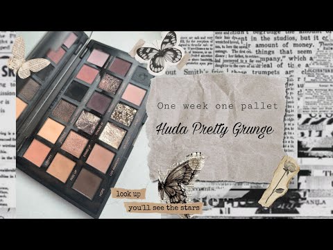 Видео: Одна неделя с Huda Beauty Pretty Grunge One week one pallet 