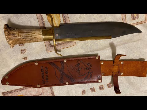 Видео: Нож Боуи классический по патенту 1836 года