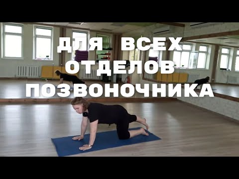 Видео: Упражнения для позвоночника / Мягкая гимнастика для спины / Снимаем напряжение с поясницы