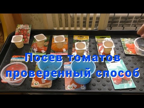 Видео: Посев томатов мой  проверенный способ .