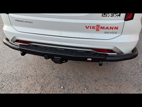 Видео: Новый задний бампер РИФ на Mitsubishi Pajero Sport III: обзор и пошаговая установка