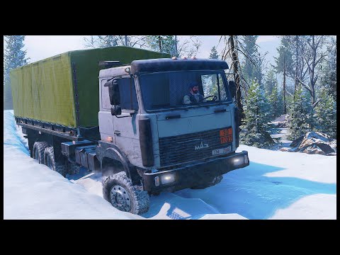 Видео: СНЕГА ПО КОЛЕНО! Кто ПРОЕДЕТ? - SnowRunner