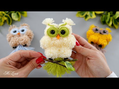Видео: МУДРАЯ СОВА ИЗ ПРЯЖИ 🦉 Wise OWL made of Yarn