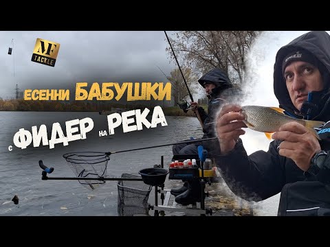 Видео: Есенни бабушки с фидер на река - RIVER FEEDER FISHING