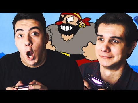 Видео: КЬЮБАЙТ И ТЕД БЬЮТ ПИРАТА В CUPHEAD!