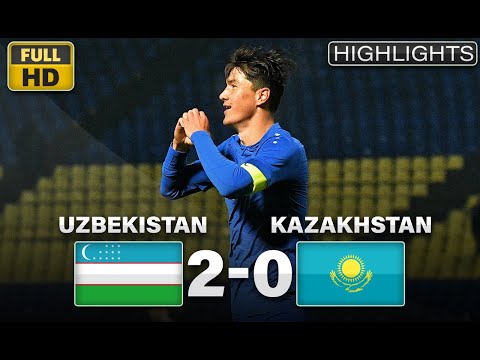 Видео: Uzbekistan - Kazakhstan 2:0 Highlights (16.11.2022) | Узбекистан Казахстан 2:0
