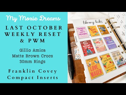 Видео: Последняя неделя октября | Сбросьте план и планируйте вместе со мной | Gillio Amica Matte Brown C...