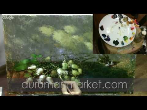 Видео: Презентация видео-урока "Охапка белых роз"