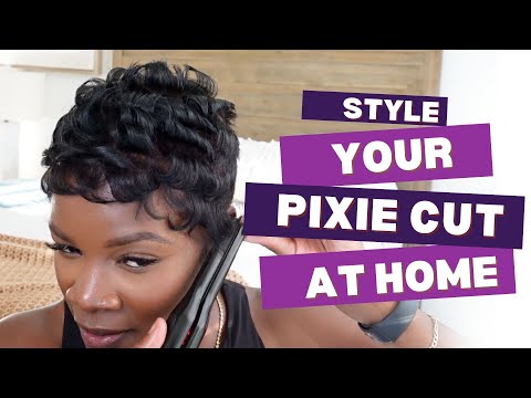 Видео: Короткие волосы с утюжком Easy Flatiron | Стиль пикси