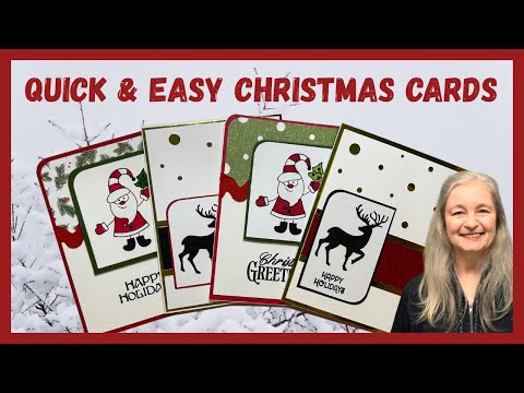 Видео: Простые рождественские открытки! Без лишних хлопот!