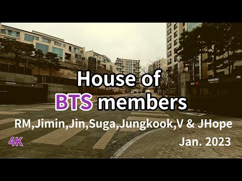 Видео: Где дома участников BTS? Я посещу этот дом и окрестности / 4K