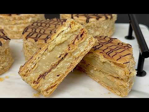 Видео: Быстрый десерт: самый простой в мире кофейный мильфей ☕✨