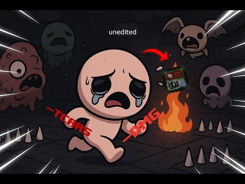 Видео: Нормален run без никакъв damage и tears и със skill issue в The Binding of Isaac Repentace+ unedited