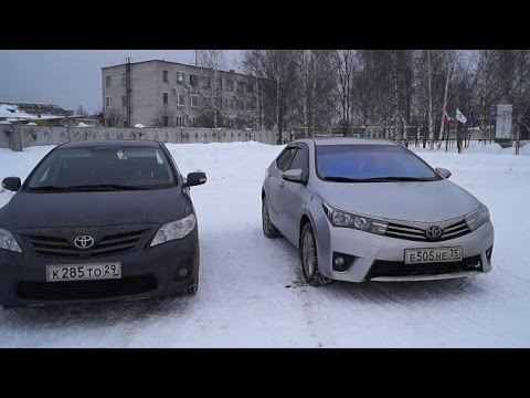 Видео: Тест Обзор Тойоты Королла 2014 года в сравнении с ресталинговой Тойотой