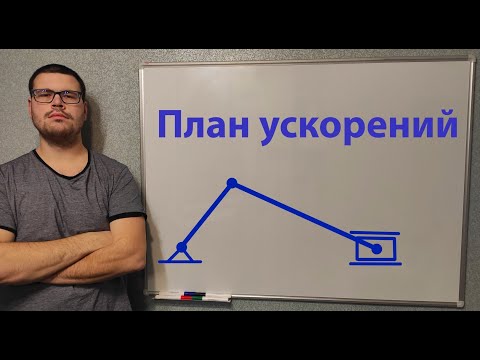 Видео: План ускорений кривошипно-ползунного механизма