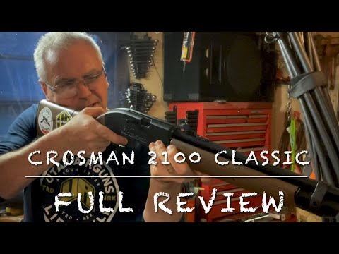 Видео: Полный обзор пневматической винтовки Crosman 2100 Classic калибра .177 с несколькими помпами, хро...