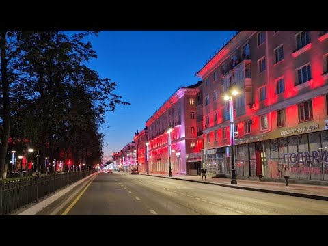 Видео: Пермь 300 лет – Праздничная иллюминация Компрос