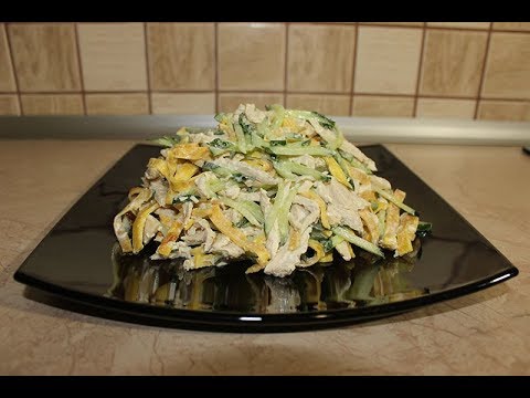 Видео: Необычный и очень вкусный салат с яичными блинчиками