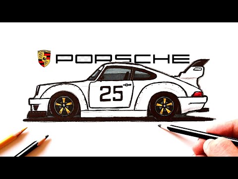Видео: Как нарисовать Порше | рисунки машин | Уроки рисования