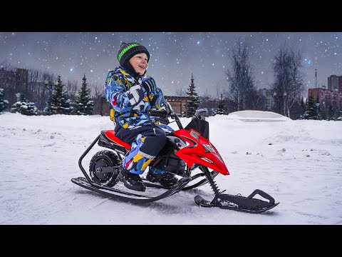 Видео: МЕЧТА ИЗ ДЕТСТВА | Электрический снегокат White Siberia Belek