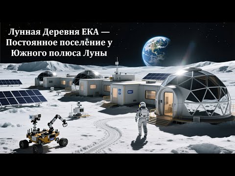 Видео: 🌕 Лунная Деревня ЕКА — Постоянное поселение у Южного полюса Луны 🚀