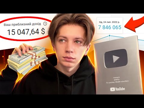 Видео: ЯК Я ЗАРОБИВ 15.000$ на YouTube?