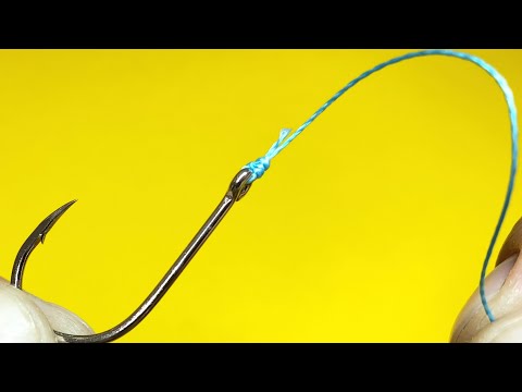 Видео: Лучший рыболовный узел palomar knot 95%. Как привязать крючок к леске