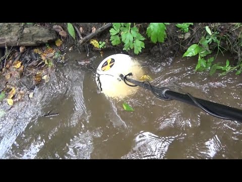 Видео: Поиск Золотых самородков металлоискателем в ручье!