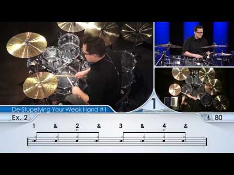 Видео: Drum Lessons (Drumeo) - Прокачка Вашей Слабой Руки - (#1). BKR