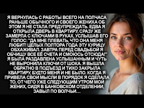 Видео: Я случайно узнала о том, что мой жених собирается обчистить все мои счета и сбежать. Поэтому я…
