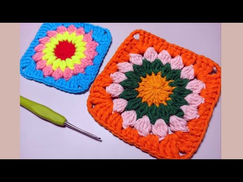 Видео: Квадратный мотив крючком