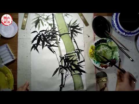 Видео: Китайские кисти картины бамбука
