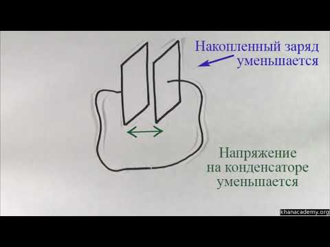 Видео: Энергия заряженного конденсатора (видео 15) | Введение в электрические цепи | Электротехника