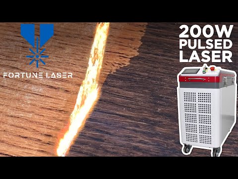 Видео: Лазерная очистка древесины — удаление пятен и краски с помощью лазерной очистной машины