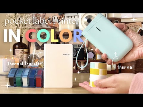 Видео: Карманный принтер для создания этикеток, который печатает в ЦВЕТ • b18 niimbot inkless + wireless...