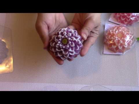 Видео: Мыло ручной работы. Георгин.