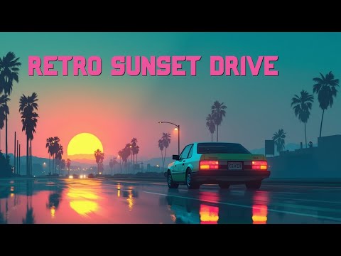 Видео: Retro Sunset Drive | Музыка Чилливейв Синтвейв Киберпанк: Эстетическое Путешествие и Атмосфера