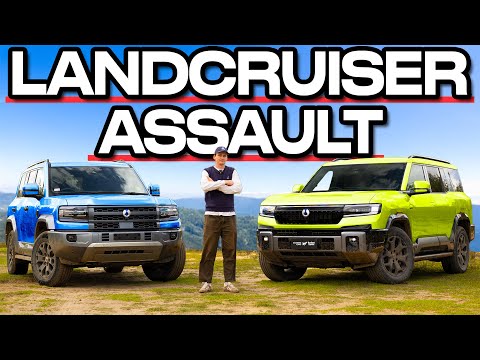 Видео: Denza BRUISERS выходит на Land Cruiser (первый австралийский тест Denza B5 и B8)