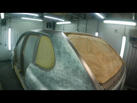 Видео: Корч Каен-расшлифован до металла и покрашен в сарае!!!