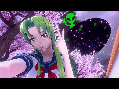 Видео: Инопланетяне похитили сэмпая, Аяно стала Мидори и пытается его вернуть в Yandere Simulator MidoriMod